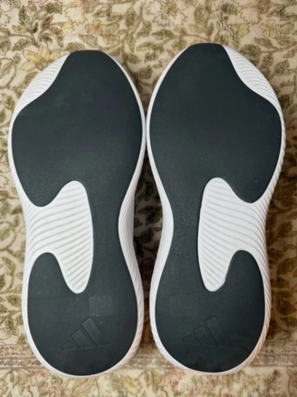 NEW adidas Purechill Runner Men's White & Blue Slip-On Sneakers Slides Size 12